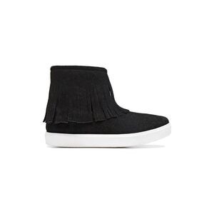 Childrenchic Fringe Suede Boot, Black